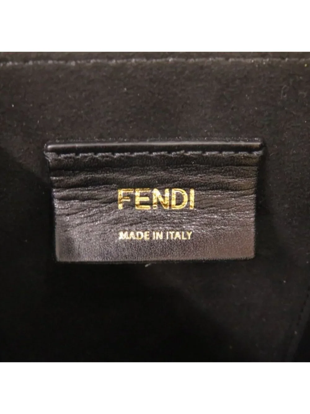 Fendi Vertical Box Leather Yellow Shoulder Bag